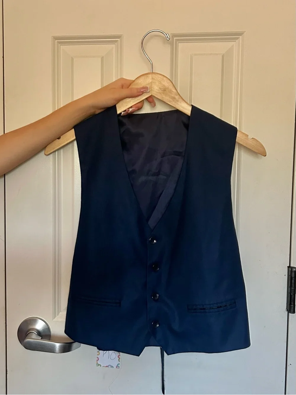 Classic Navy Vest - Tailored Formal Waistcoat